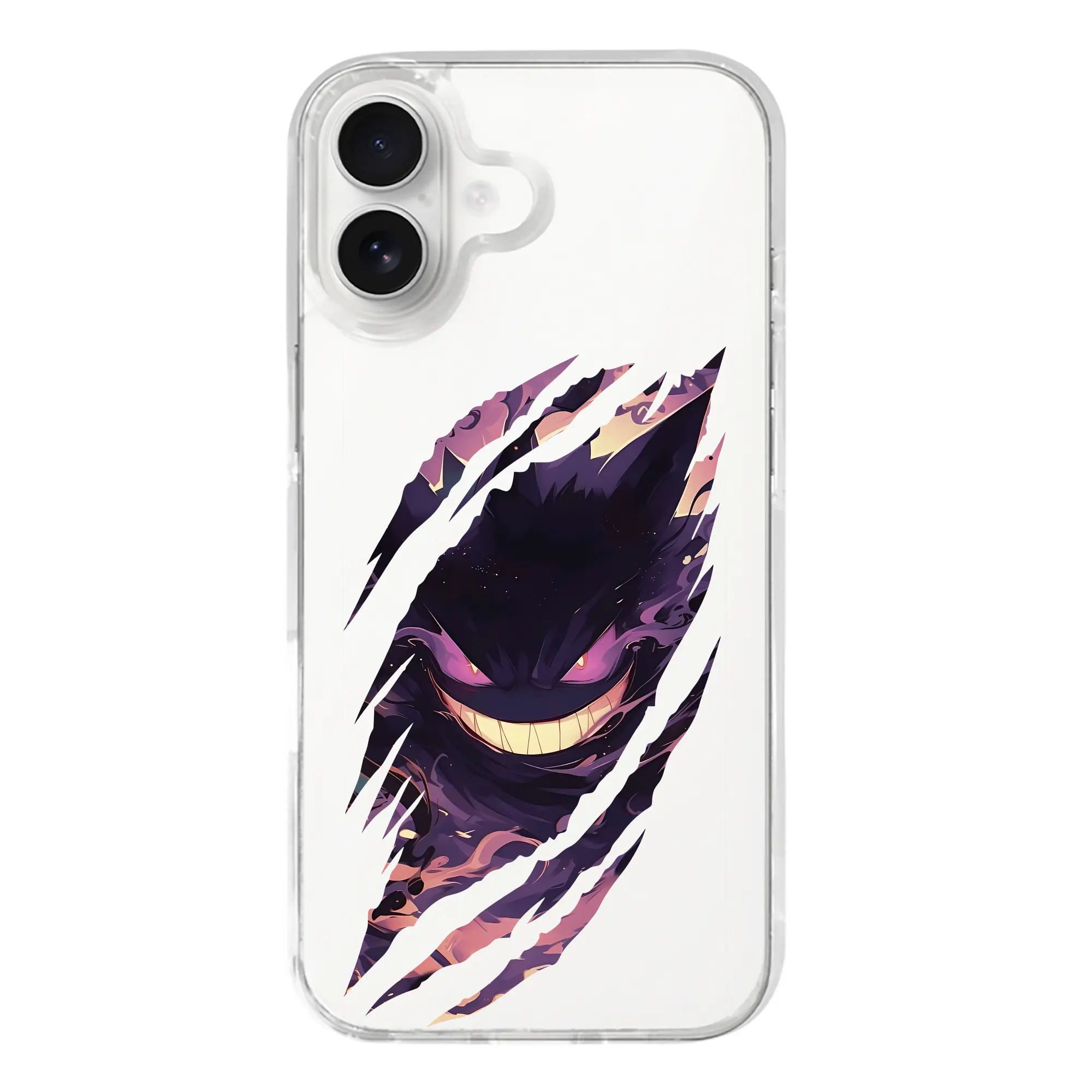 ポケモン グッズ,ゲンガー - iPhone 17シリーズ 透明スマホケース – 薄型・耐衝撃・精密フィット保護カバー